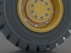 Truck wheel 01 3Dモデル