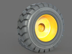 Truck wheel 01 3D Model