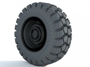 Truck wheel 01 3D Model