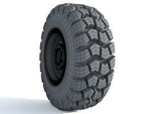 Truck wheel 01 3D Model