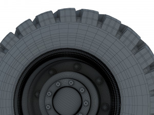 Truck wheel 01 3Dモデル
