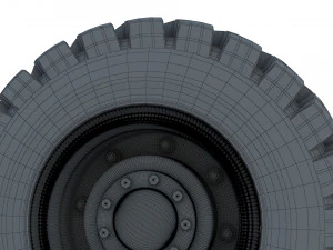 Truck wheel 01 3D Model