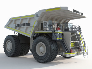 Liebherr T 282B Mining Truck 3D Model