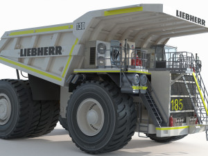 Liebherr T 282B Mining Truck Modello 3D