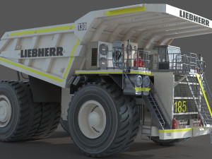 Liebherr T 282B Mining Truck Modello 3D