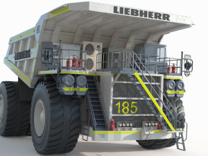 Liebherr T 282B Mining Truck Modello 3D