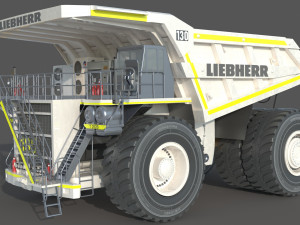 Liebherr T 282B Mining Truck Modello 3D