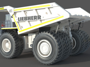Liebherr T 282B Mining Truck Modello 3D