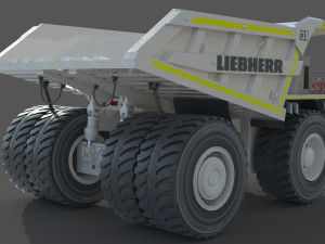 Liebherr T 282B Mining Truck Modello 3D