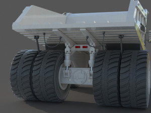Liebherr T 282B Mining Truck Modello 3D