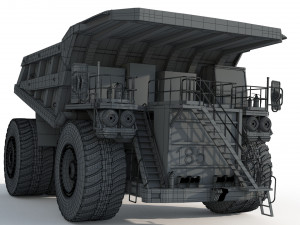 Liebherr T 282B Mining Truck Modello 3D