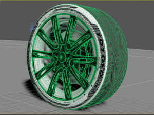 Wheel rim tire 22 3D 모델