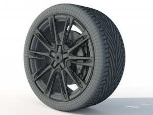 Wheel rim tire 22 3D 모델