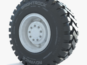 Truck Wheel 02 3D Model