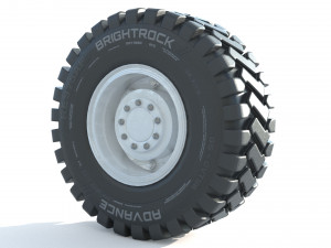 Truck Wheel 02 Modèle 3D