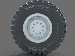 Truck Wheel 02 Modèle 3D