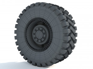 Truck Wheel 02 Modèle 3D
