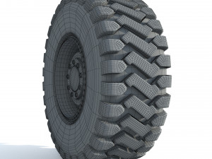 Truck Wheel 02 Modèle 3D