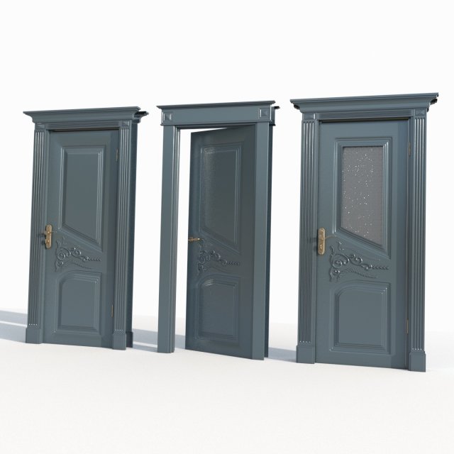 Doors interior 01 Modelo 3D .c4d .max .obj .3ds .fbx .stl .blend 