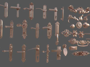Ma&ccedil;aneta da porta Modelo 3D