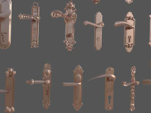 Ma&ccedil;aneta da porta Modelo 3D