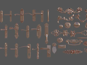 Ma&ccedil;aneta da porta Modelo 3D