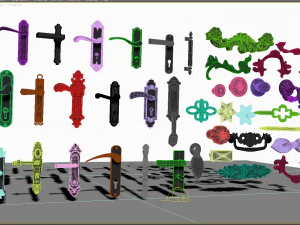 Ma&ccedil;aneta da porta Modelo 3D