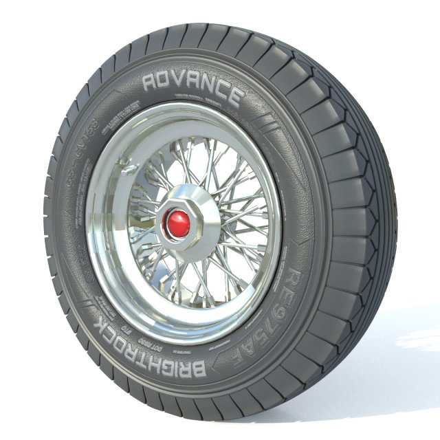Wheel rim tire 23 3D Модель .c4d .max .obj .3ds .fbx .stl .blend 