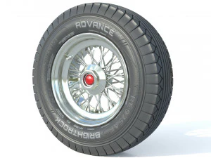 Wheel rim tire 23 3D Model