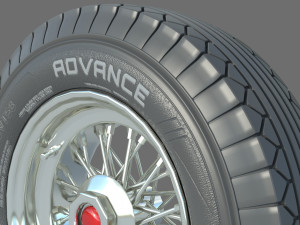 Wheel rim tire 23 3D Модель