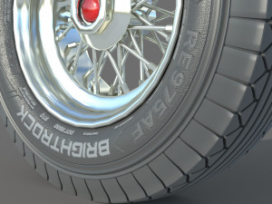 Wheel rim tire 23 3D Модель