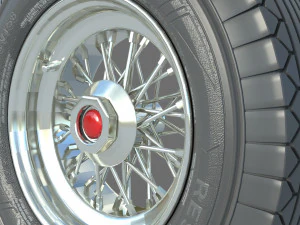 Wheel rim tire 23 3D Model
