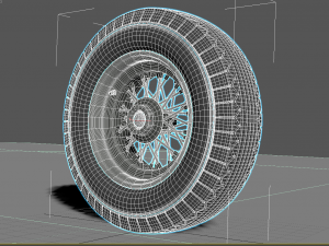 Wheel rim tire 23 3D Модель