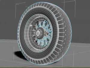 Wheel rim tire 23 3D Model