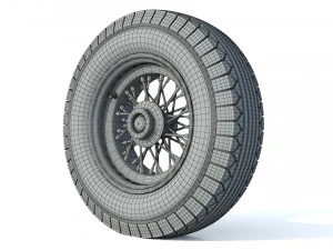 Wheel rim tire 23 3D Model