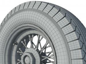 Wheel rim tire 23 3D Модель