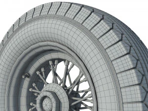 Wheel rim tire 23 3D Model