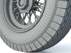 Wheel rim tire 23 3D Model