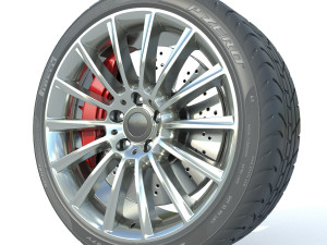 Wheel rim tire 24 Modelo 3D