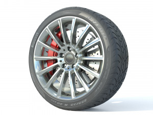 Wheel rim tire 24 Modelo 3D