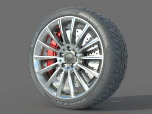 Wheel rim tire 24 Modelo 3D