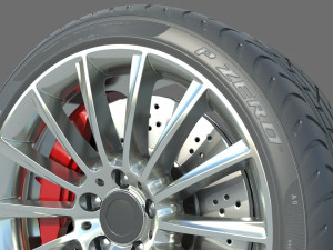 Wheel rim tire 24 Modelo 3D