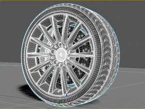 Wheel rim tire 24 Modelo 3D