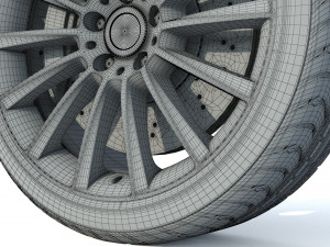 Wheel rim tire 24 Modelo 3D