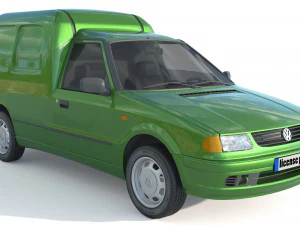 Volkswagen Caddy van MK2 3D Model