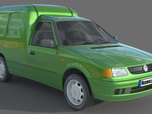 Volkswagen Caddy van MK2 Modelo 3D