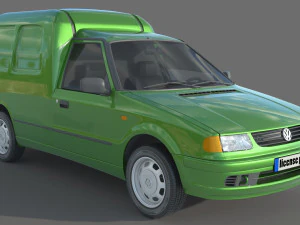 Volkswagen Caddy van MK2 3D Model