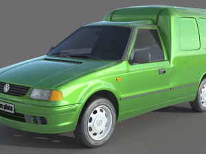 Volkswagen Caddy van MK2 3D Model