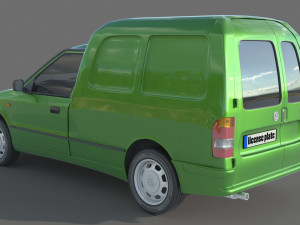 Volkswagen Caddy van MK2 Modelo 3D