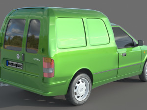 Volkswagen Caddy van MK2 Modelo 3D